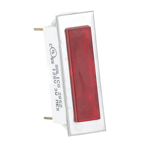 (image for) CROWN STEAM PE-139 SIGNAL LIGHT 3/8" X 1-5/16" RED 125V - Click Image to Close